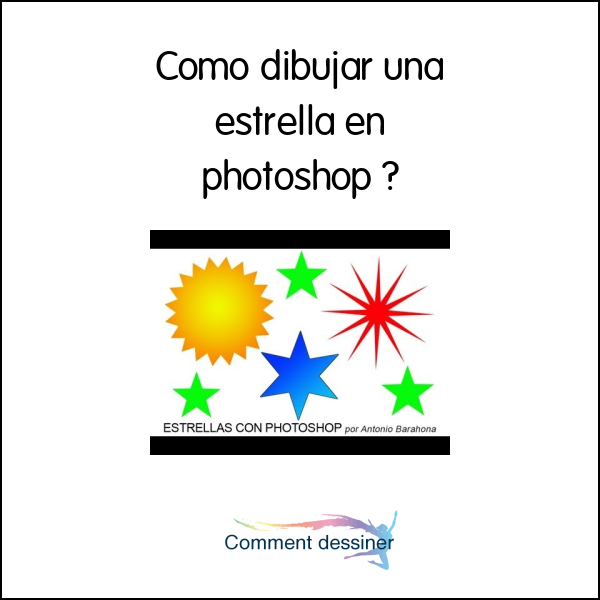 Como dibujar una estrella en photoshop